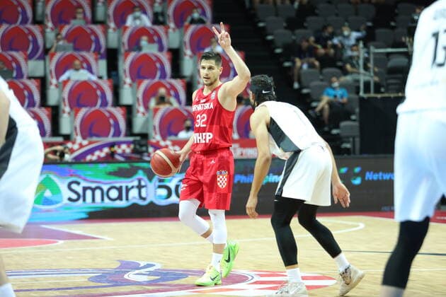 Germany v Croatia - Semi Final: 2020 FIBA Men s Olympic Qualifying Tournament Roko Robic of Croatia brings the ball up court during the 2020 FIBA Men s Olympic Qualifying Tournament game between Germany and Croatia at Spaladium Arena on July 3, 2021 in Split, Croatia. IvoxCagalj PIXSELL