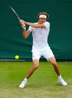 Mandatory Credit: Photo by Javier Garcia Shutterstock (12194408dw) Alexander Zverev during his third round match Wimbledon Tennis Championships, Day 6, The All England Lawn Tennis and Croquet Club, London, UK - 03 Jul 2021 Wimbledon Tennis Championships, Day 6, The All England Lawn Tennis and Croquet Club, London, UK - 03 Jul 2021  Copyright: xJavierxGarcia Shutterstockx 12194408dw