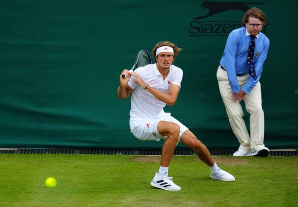 Tennis, Wimbledon, Day 6, Alexander Zverev - Taylor Fritz