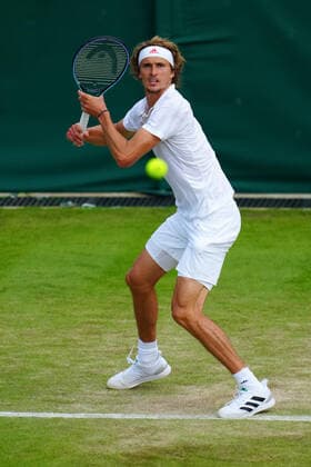 Mandatory Credit: Photo by Javier Garcia Shutterstock (12194408dz) Alexander Zverev during his third round match Wimbledon Tennis Championships, Day 6, The All England Lawn Tennis and Croquet Club, London, UK - 03 Jul 2021 Wimbledon Tennis Championships, Day 6, The All England Lawn Tennis and Croquet Club, London, UK - 03 Jul 2021  Copyright: xJavierxGarcia Shutterstockx 12194408dz