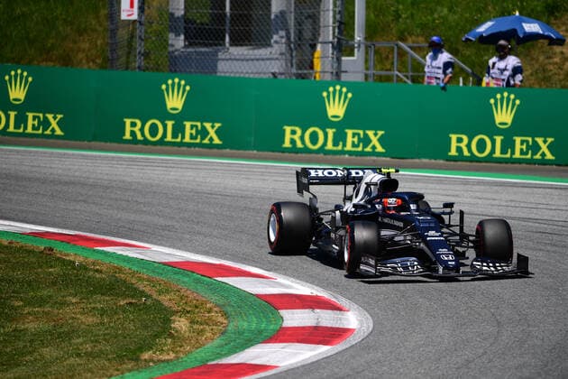 Formula 1 - Austrian Grand Prix - FP3 Pierre Gasly of Scuderia Alpha Tauri Honda drive his AT02 single-seater during qualifying of Austrian Grand Prix, 9th round of Formula One World Championship, WM, Weltmeisterschaft in Red Bull Ring in Spielberg, Styria, Austria, 3 July 2021 Spielberg Styria Austria diodato-notitle210703_npgas  Copyright: xAndreaxDiodatox