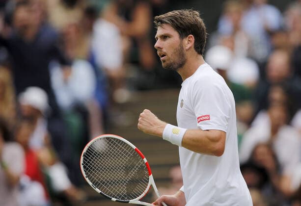 Mandatory Credit: Photo by Shutterstock (12194410au) Cameron Norrie of Great Britain celebrates Wimbledon Tennis Championships, Day 6, The All England Lawn Tennis and Croquet Club, London, UK - 03 Jul 2021 Wimbledon Tennis Championships, Day 6, The All England Lawn Tennis and Croquet Club, London, UK - 03 Jul 2021  Copyright: xShutterstockx 12194410au