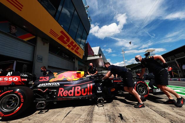 F1 Grand Prix of Austria 33 Max Verstappen (NED, Red Bull Racing), F1 Grand Prix of Austria at Red Bull Ring on July 3, 2021 in Spielberg, Austria. (Photo by Mark Thompson Getty Images FIA Pool via HOCH ZWEI) Spielberg Red Bull Ring Austria Poolfoto HOCH ZWEI Pool Getty Images ,EDITORIAL USE ONLY