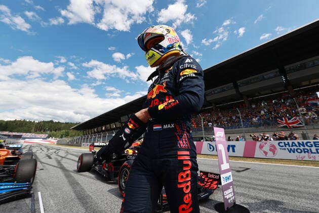 F1 Grand Prix of Austria 33 Max Verstappen (NED, Red Bull Racing), F1 Grand Prix of Austria at Red Bull Ring on July 3, 2021 in Spielberg, Austria. (Photo by Mark Thompson Getty Images FIA Pool via HOCH ZWEI) Spielberg Red Bull Ring Austria Poolfoto HOCH ZWEI Pool Getty Images ,EDITORIAL USE ONLY