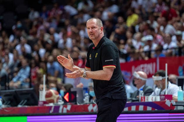 Basketball Split 03 07 2021 Olympic Qualification FIBA Olympic Qualifying Tournament 2020 Semifinals Germany GER Croatia CRO Henrik Rödl Germany, national coach Rodl Roedl