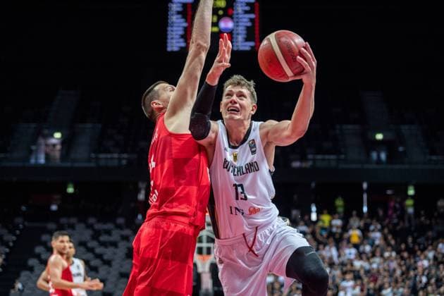 Basketball Split 03 07 2021 Olympic Qualification FIBA Olympic Qualifying Tournament 2020 Semifinals Germany GER Croatia CRO Moritz Wagner Germany, No 13 Darko Planinic Croatia, No 15