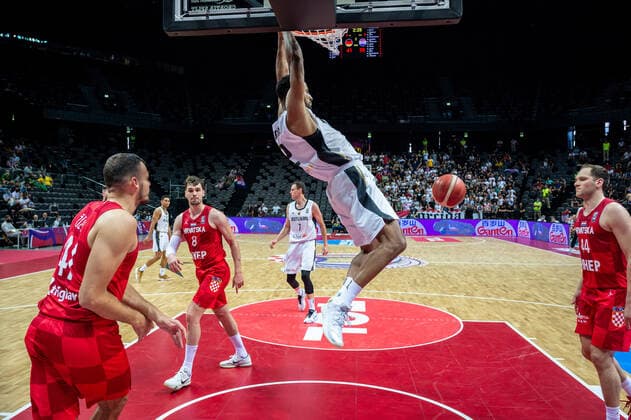 Basketball Split 03 07 2021 Olympic Qualification FIBA Olympic Qualifying Tournament 2020 Semifinals Germany GER Croatia CRO Johannes Thiemann Germany, No 32
