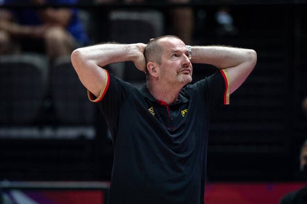 Basketball Split 03 07 2021 Olympic Qualification FIBA Olympic Qualifying Tournament 2020 Semifinals Germany GER Croatia CRO Henrik Rödl Germany, national coach Rodl Roedl