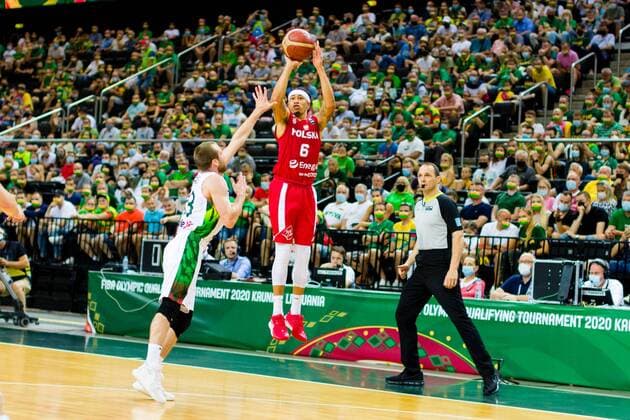 KOWNO, ZALGIRIO ARENA 03.07.2021 KWALIFIKACJE OLIMPIJSKIE TOKYO 2020 FIBA OLYMPIC QUALIFYING TOURNAMENT 2020 POLFINAL SEMIFINAL LITWA - POLSKA LITHUANIA - POLAND NZ A.J. SLAUGHTER (6) Pawel Pietranik NEWSPIX.pl --- Newspix.pl  PIETRANIK030721_087