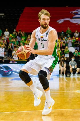 KOWNO, ZALGIRIO ARENA 03.07.2021 KWALIFIKACJE OLIMPIJSKIE TOKYO 2020 FIBA OLYMPIC QUALIFYING TOURNAMENT 2020 POLFINAL SEMIFINAL LITWA - POLSKA LITHUANIA - POLAND NZ DOMANTAS SABONIS (11) Pawel Pietranik NEWSPIX.pl --- Newspix.pl  PIETRANIK030721_101