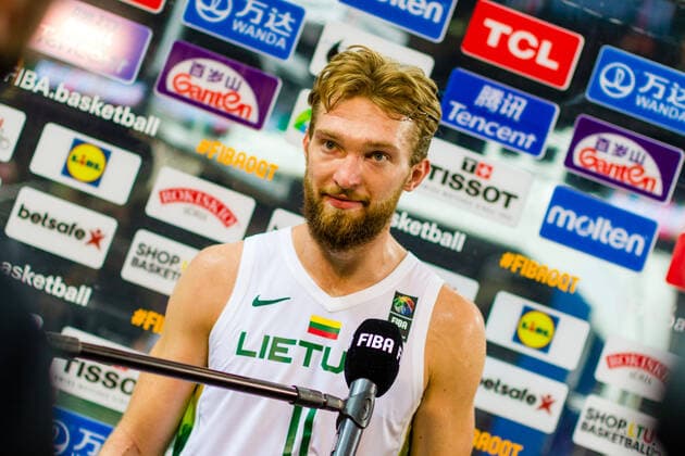 KOWNO, ZALGIRIO ARENA 03.07.2021 KWALIFIKACJE OLIMPIJSKIE TOKYO 2020 FIBA OLYMPIC QUALIFYING TOURNAMENT 2020 POLFINAL SEMIFINAL LITWA - POLSKA LITHUANIA - POLAND NZ DOMANTAS SABONIS (11) Pawel Pietranik NEWSPIX.pl --- Newspix.pl  PIETRANIK030721_133