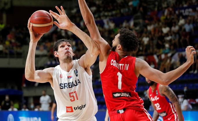 Basketball, Olympic Qualifier, Serbia - Puerto Rico
