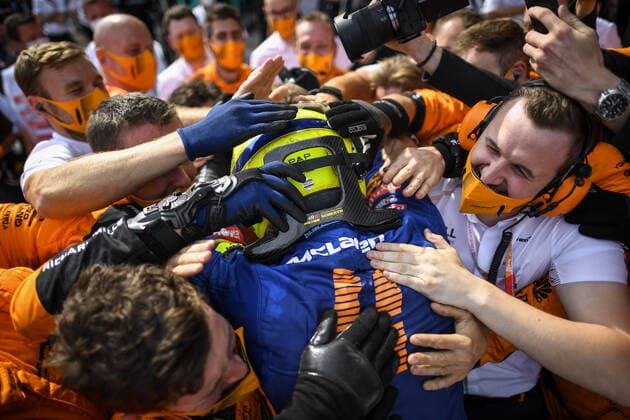 F1 Grand Prix of Austria 4 Lando Norris (GBR, McLaren F1 Team), F1 Grand Prix of Austria at Red Bull Ring on July 4, 2021 in Spielberg, Austria. (Photo by Christian Bruna EPA FIA Pool via HOCH ZWEI) Spielberg Austria Poolfoto HOCH ZWEI Pool EPA-EFE ,EDITORIAL USE ONLY
