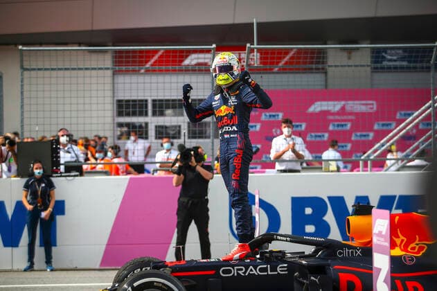 33 Max Verstappen NED, Red Bull Racing , F1 Grand Prix of Austria at Red Bull Ring on July 4, 2021 in Spielberg, Austria Photo by HOCH ZWEI Spielberg Austria
