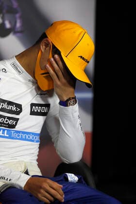 F1 Grand Prix of Austria 4 Lando Norris (GBR, McLaren F1 Team), F1 Grand Prix of Austria at Red Bull Ring on July 4, 2021 in Spielberg, Austria. (Photo by Sam Bloxham LAT Motorsport Images FIA Pool via HOCH ZWEI) Spielberg Austria Poolfoto HOCH ZWEI Pool Motorsport Images ,EDITORIAL USE ONLY
