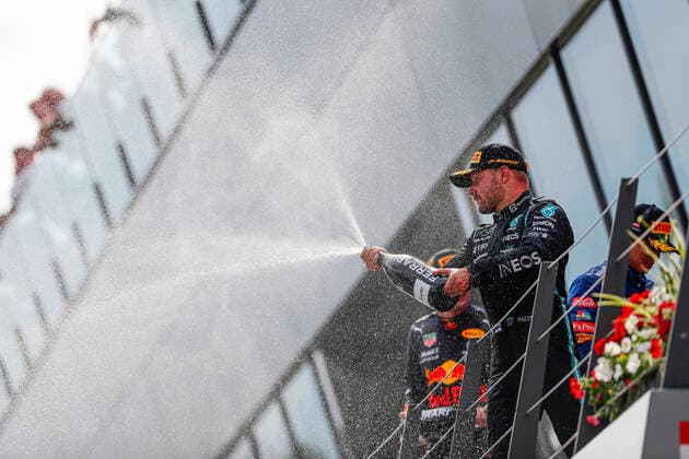 F1 Grand Prix of Austria 77 Valtteri Bottas (FIN, Mercedes-AMG Petronas F1 Team), F1 Grand Prix of Austria at Red Bull Ring on July 4, 2021 in Spielberg, Austria. (Photo by Sam Bloxham LAT Motorsport Images FIA Pool via HOCH ZWEI) Spielberg Austria Poolfoto HOCH ZWEI Pool Motorsport Images ,EDITORIAL USE ONLY