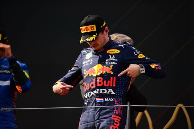F1 Grand Prix of Austria Max Verstappen of Red Bull Racing Honda drive his RB16B single-seater during race of Austrian Grand Prix, 9th round of Formula One World Championship, WM, Weltmeisterschaft in Red Bull Ring in Spielberg, Styria, Austria, 4 July 2021 Spielberg Styria Austria diodato-notitle210704_npBBc  Copyright: xAndreaxDiodatox