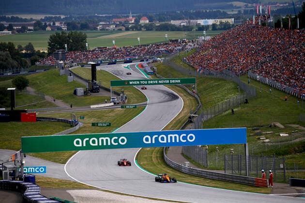 3 Daniel Ricciardo AUS, McLaren F1 Team , F1 Grand Prix of Austria at Red Bull Ring on July 4, 2021 in Spielberg, Austria Photo by HOCH ZWEI Spielberg Austria
