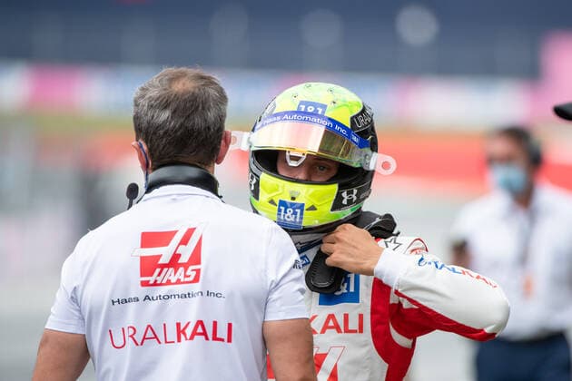 Mick Schumacher Uralkali Haas F1 Team on the grid, AUT, Formula 1 Grand Prix of Austria, Red Bull Ring Spielberg, Race 9, Season 2021, 04 07 2021 AUT, Formula 1 Grand Prix of Austria, Red Bull Ring Spielberg, Race 9, Season 2021, 04 07 2021 Spielberg Copyright: xEibnerxPressefoto MichaelxMemmlex EP_MMR