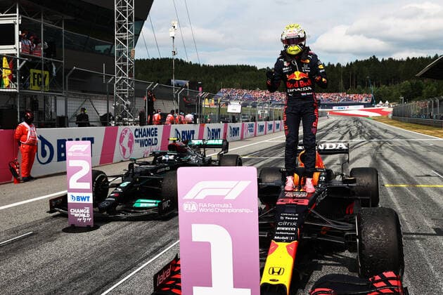 F1 Grand Prix of Austria 33 Max Verstappen (NED, Red Bull Racing), F1 Grand Prix of Austria at Red Bull Ring on July 4, 2021 in Spielberg, Austria. (Photo by Mark Thompson Getty Images FIA Pool via HOCH ZWEI) Spielberg Red Bull Ring Austria Poolfoto HOCH ZWEI Pool Getty Images ,EDITORIAL USE ONLY