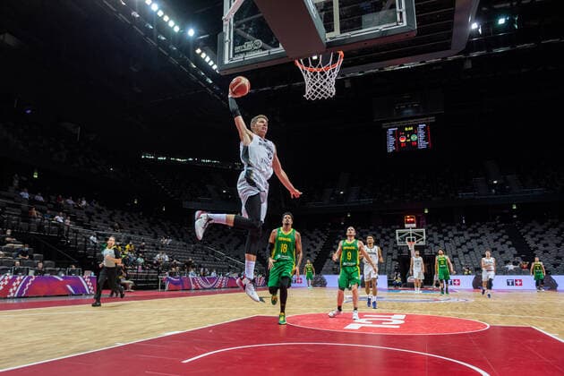 Basketball Split 04 07 2021 Olympic Qualification FIBA Olympic Qualifying Tournament 2020 Final Germany GER Brazil BRA Moritz Wagner Germany, No 13
