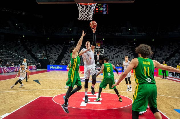 Basketball Split 04 07 2021 Olympic Qualification FIBA Olympic Qualifying Tournament 2020 Final Germany GER Brazil BRA Robin Benzing Germany, No 12