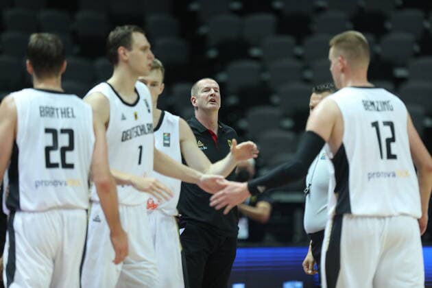 Germany v Brazil - Final: 2020 FIBA Men s Olympic Qualifying Tournament Germany Head Coach Henrik Rodl reacts during the 2020 FIBA Men s Olympic Qualifying Tournament final between Germany and Brazil at Spaladium Arena on July 4, 2021 in Split, Croatia. IvoxCagalj PIXSELL