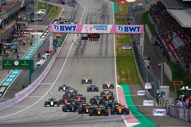 Mandatory Credit: Photo by Alessio Morgese LiveMedia Shutterstock (12195730g) Austrian Gp Race Start Formula 1 Championship Formula 1 BWT Grosser Preis Von Osterreich 2021 - Austrian Grand Prix, Spielberg, Austria - 04 Jul 2021 Formula 1 Championship Formula 1 BWT Grosser Preis Von Osterreich 2021 - Austrian Grand Prix, Spielberg, Austria - 04 Jul 2021  Copyright: xAlessioxMorgese LiveMedia Shutterstockx 12195730g