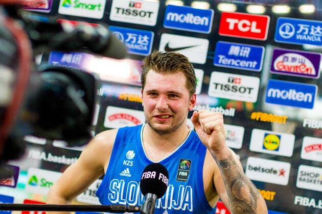 KOWNO, ZALGIRIO ARENA 04.07.2021 KWALIFIKACJE OLIMPIJSKIE TOKYO 2020 FIBA OLYMPIC QUALIFYING TOURNAMENT 2020 FINAL LITWA - SLOWENIA LITHUANIA - SLOVENIA NZ LUKA DONCIC (77) Pawel Pietranik NEWSPIX.pl --- Newspix.pl  PIETRANIK040721_101