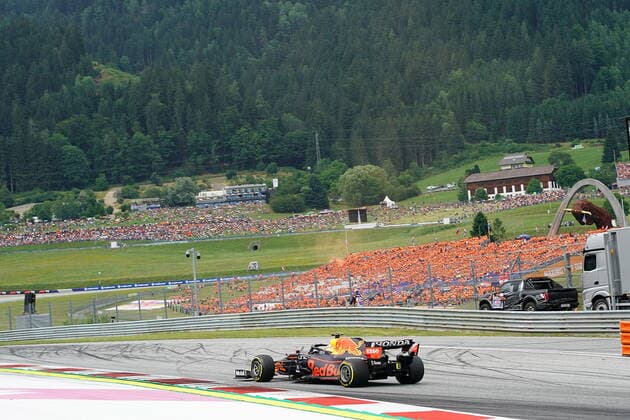 Formula 1 BWT Austrian Grand Prix 2021 04 07 2021, Red Bull Ring , Spielberg, Formula 1 BWT Austrian Grand Prix 2021 , in picture Max Verstappen NEL 33 , Red Bull Racing Honda nordphotoxGmbHx xBratic nph00250