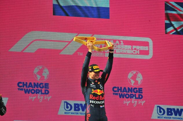 Formula 1 BWT Austrian Grand Prix 2021 04 07 2021, Red Bull Ring , Spielberg, Formula 1 BWT Austrian Grand Prix 2021 , in picture winner Max Verstappen NEL 33 , Red Bull Racing Honda nordphotoxGmbHx xBratic nph00250
