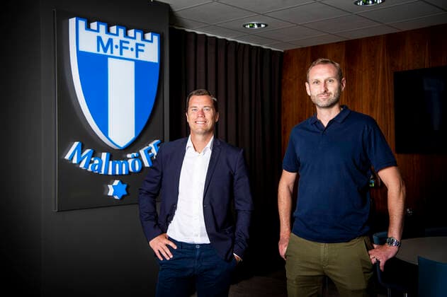 210705 Malmö FFs Daniel Andersson, sports director, and Andreas Georgson, sports director pose for a portrait on 5 July 2021 in Malmö,  Copyright: CHRISTIANxÖRNBERG BB210705CO007