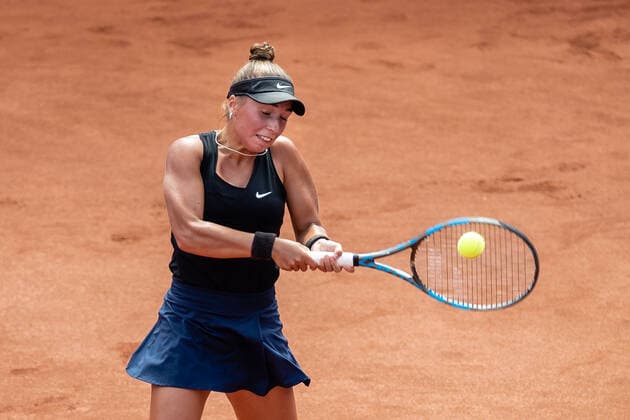210705 Vanessa Ersoz, Sweden, during Day 1 of the Nordea Open on 5 July 2021 in Bastad,  Copyright: MATHILDAxAHLBERG BB210705BB074
