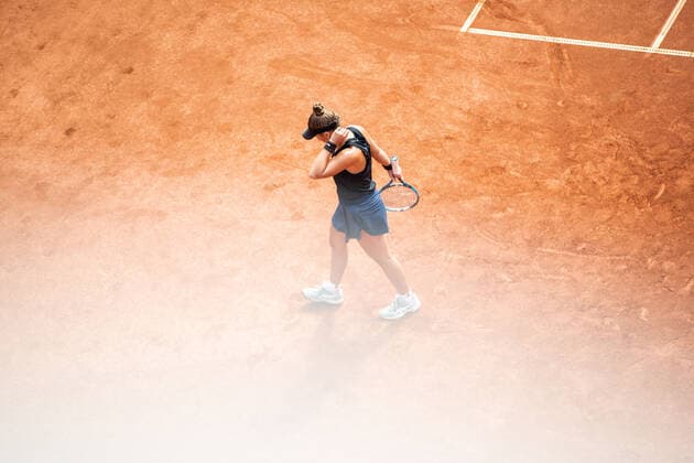 210705 Vanessa Ersoz, Sweden, depressed during Day 1 of the Nordea Open on 5 July 2021 in Bastad,  Copyright: MATHILDAxAHLBERG BB210705BB075