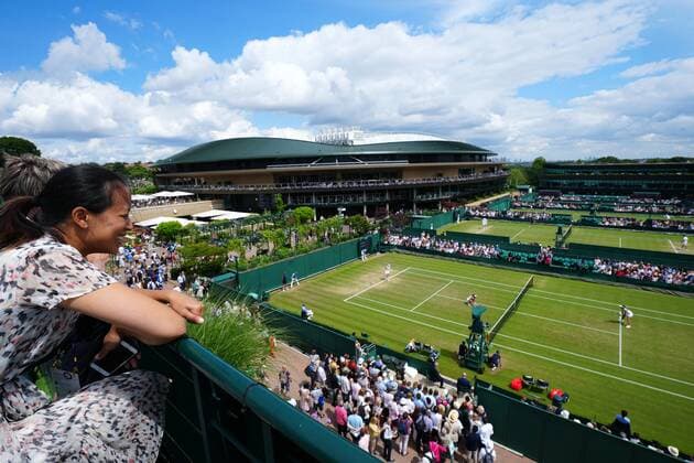 Mandatory Credit: Photo by Shutterstock (12196118d) Billie Jean Cup Captain, Anne Keothavong watching Harriet Dart and Heather Watson in the doubles Wimbledon Tennis Championships, Day 7, The All England Lawn Tennis and Croquet Club, London, UK - 05 Jul 2021 Wimbledon Tennis Championships, Day 7, The All England Lawn Tennis and Croquet Club, London, UK - 05 Jul 2021  Copyright: xShutterstockx 12196118d