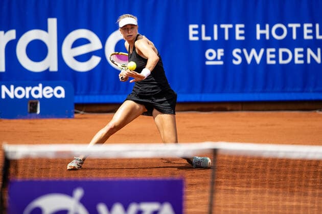 210705 Lisa Zaar, Sweden, during Day 1 of the Nordea Open on 5 July 2021 in Bastad,  Copyright: MATHILDAxAHLBERG BB210705BB174