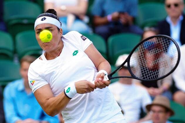 Mandatory Credit: Photo by Javier Garcia Shutterstock (12196117ca) Ons Jabeur during her fourth round match Wimbledon Tennis Championships, Day 7, The All England Lawn Tennis and Croquet Club, London, UK - 05 Jul 2021 Wimbledon Tennis Championships, Day 7, The All England Lawn Tennis and Croquet Club, London, UK - 05 Jul 2021  Copyright: xJavierxGarcia Shutterstockx 12196117ca