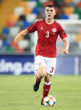 Mandatory Credit: Photo by Michael Zemanek BPI Shutterstock (10312581du) Jacob Rasmussen of Denmark Germany v Denmark, 2019 UEFA European Under-21 Championship, Group B, Football, Stadio Friuli, Udine, Italy - 17 Jun 2019 Editorial use only Germany v Denmark, 2019 UEFA European Under-21 Championship, Group B, Football, Stadio Friuli, Udine, Italy - 17 Jun 2019 Editorial use only  Copyright: xMichaelxZemanek BPI Shutterstockx 10312581du