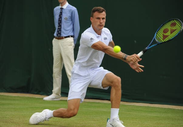 Lawn Tennis - 2021 All England Championships - Week Two - Monday - Wimbledon Mens singles - Marton Fucsovics v Andrey Rublev Marton Fucsovics of Germany 