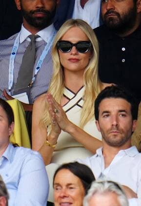 Mandatory Credit: Photo by Javier Garcia Shutterstock (12196117fd) Poppy Delevingne in the crowd on Centre Court Wimbledon Tennis Championships, Day 7, The All England Lawn Tennis and Croquet Club, London, UK - 05 Jul 2021 Wimbledon Tennis Championships, Day 7, The All England Lawn Tennis and Croquet Club, London, UK - 05 Jul 2021  Copyright: xJavierxGarcia Shutterstockx 12196117fd