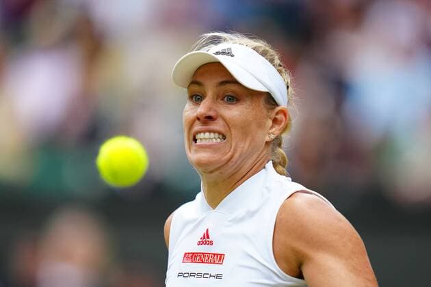 Mandatory Credit: Photo by Javier Garcia Shutterstock (12196117hd) Angelique Kerber during her fourth round match Wimbledon Tennis Championships, Day 7, The All England Lawn Tennis and Croquet Club, London, UK - 05 Jul 2021 Wimbledon Tennis Championships, Day 7, The All England Lawn Tennis and Croquet Club, London, UK - 05 Jul 2021  Copyright: xJavierxGarcia Shutterstockx 12196117hd