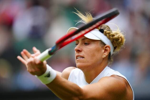 Mandatory Credit: Photo by Javier Garcia Shutterstock (12196117hh) Angelique Kerber during her fourth round match Wimbledon Tennis Championships, Day 7, The All England Lawn Tennis and Croquet Club, London, UK - 05 Jul 2021 Wimbledon Tennis Championships, Day 7, The All England Lawn Tennis and Croquet Club, London, UK - 05 Jul 2021  Copyright: xJavierxGarcia Shutterstockx 12196117hh