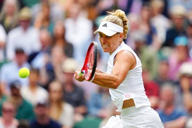 Mandatory Credit: Photo by Javier Garcia Shutterstock (12196117hj) Angelique Kerber during her fourth round match Wimbledon Tennis Championships, Day 7, The All England Lawn Tennis and Croquet Club, London, UK - 05 Jul 2021 Wimbledon Tennis Championships, Day 7, The All England Lawn Tennis and Croquet Club, London, UK - 05 Jul 2021  Copyright: xJavierxGarcia Shutterstockx 12196117hj