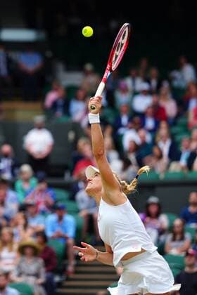 Mandatory Credit: Photo by Javier Garcia Shutterstock (12196117ix) Angelique Kerber during her fourth round match Wimbledon Tennis Championships, Day 7, The All England Lawn Tennis and Croquet Club, London, UK - 05 Jul 2021 Wimbledon Tennis Championships, Day 7, The All England Lawn Tennis and Croquet Club, London, UK - 05 Jul 2021  Copyright: xJavierxGarcia Shutterstockx 12196117ix