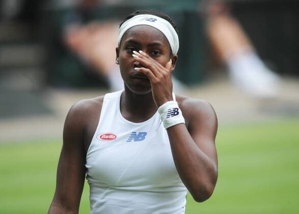 Lawn Tennis - 2021 All England Championships - Week Two - Monday - Wimbledon Coco Gauff v Angelique Kerber Coco Gauff of USA 