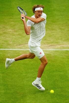 Mandatory Credit: Photo by Javier Garcia Shutterstock (12196117kq) Alexander Zverev during his fourth round match Wimbledon Tennis Championships, Day 7, The All England Lawn Tennis and Croquet Club, London, UK - 05 Jul 2021 Wimbledon Tennis Championships, Day 7, The All England Lawn Tennis and Croquet Club, London, UK - 05 Jul 2021  Copyright: xJavierxGarcia Shutterstockx 12196117kq