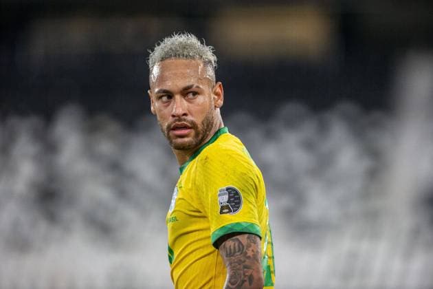 Rio de Janeiro, Brazil, Jul 5th Neymar Jr (Brazil - 10) during the CONMEBOL Copa America 2021 Semi Final football match between Brazil v Peru at the Estadio Nilton Santos in Rio de Janeiro, Brazil. Brazil v Peru - Copa America 2021 