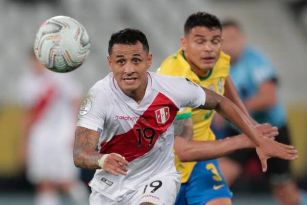 Peru s Yoshimar Yotun controls the ball today, during a match for the semifinals of the Copa America at the Nilton Santos Olympic Stadium in Rio de Janeiro, Brazil, 05 July 2021. Brazil - Peru !ACHTUNG: NUR REDAKTIONELLE NUTZUNG!  Copyright: xAndrexCoelhox AME485 20210706-f7e395e33b545c31ef3b11b7828415993a06bb02