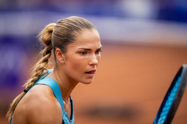 210706 Mirjam Björklund, Sweden, depressed during day 2 of the Nordea Open on July 6, 2021 in Bastad,  Copyright: MATHILDAxAHLBERG BB210706BB472