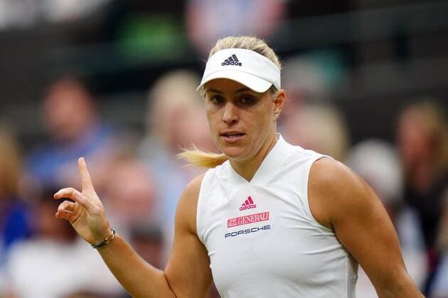 Mandatory Credit: Photo by Shutterstock (12197712az) Angelique Kerber during her quarter-final match Wimbledon Tennis Championships, Day 8, The All England Lawn Tennis and Croquet Club, London, UK - 06 Jul 2021 Wimbledon Tennis Championships, Day 8, The All England Lawn Tennis and Croquet Club, London, UK - 06 Jul 2021  Copyright: xShutterstockx 12197712az